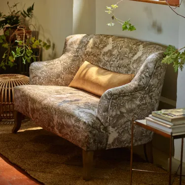 RHS Botanicals on Velvet - Ferns Toile: Olive